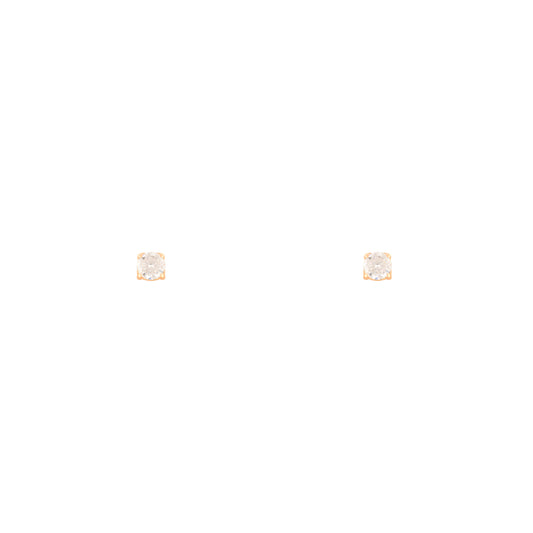 White Luna Stud Earring