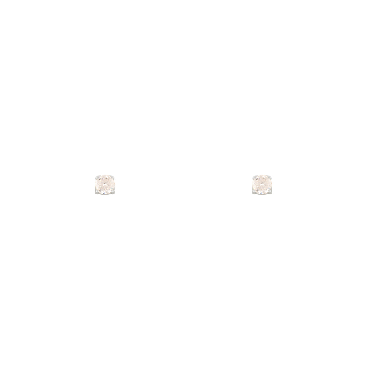 White Luna Stud Earring