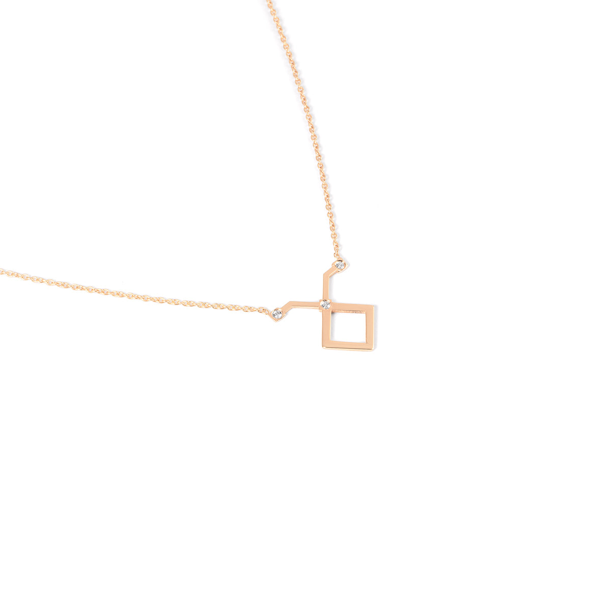 Taurus Zodiac Sign Diamond Necklace