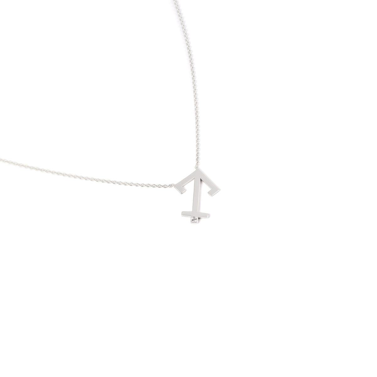 Saggitarius Zodiac Sign Diamond Necklace
