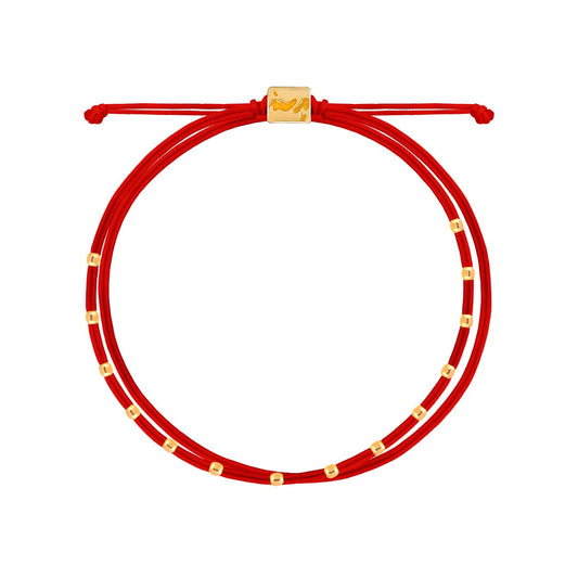Red Orb Cord Bracelet