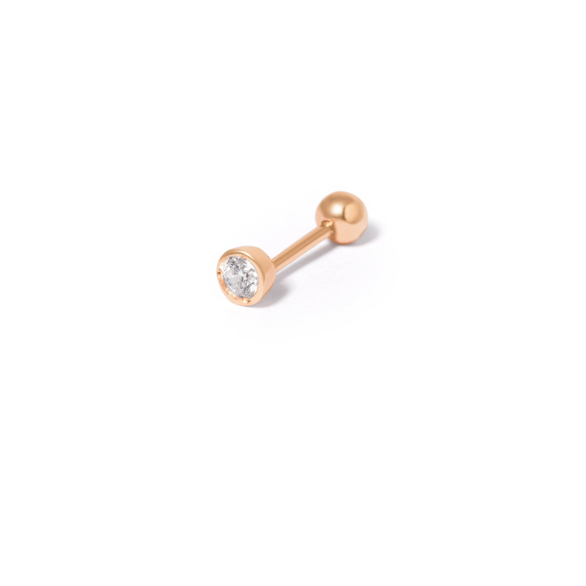 Solo Diamond beaded back Piercing