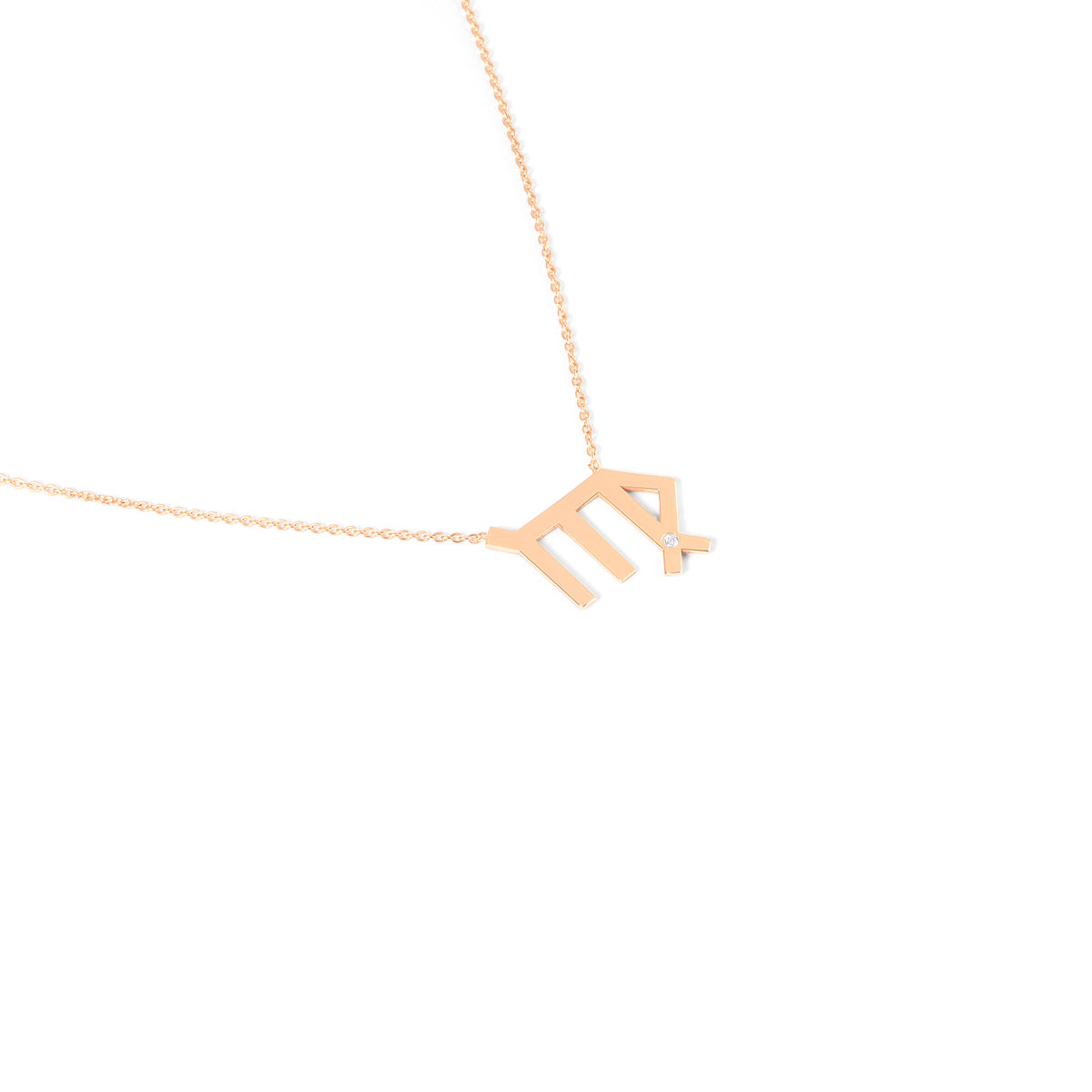 Virgo Zodiac Sign Diamond Necklace
