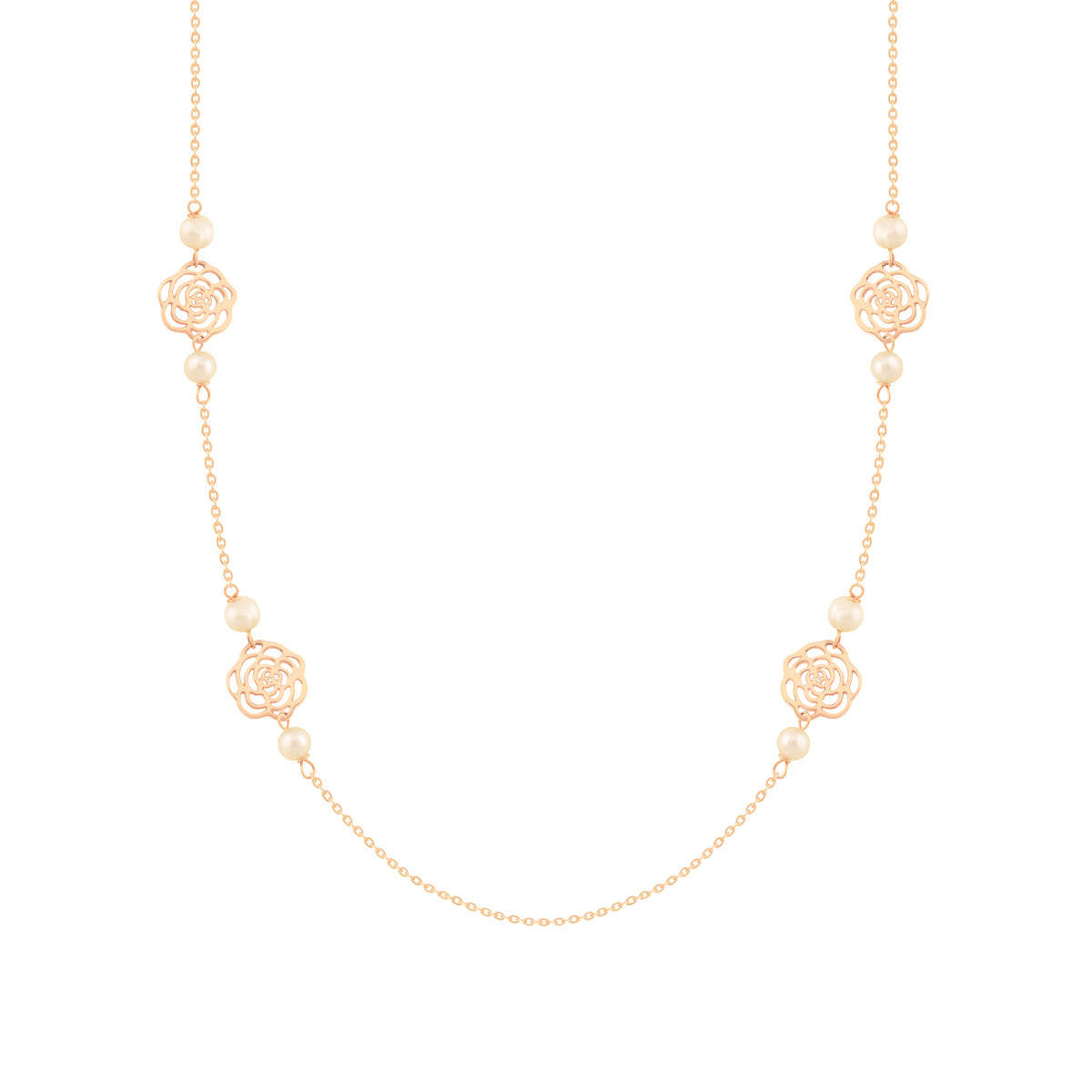 قلادة الزهور واللؤلؤ