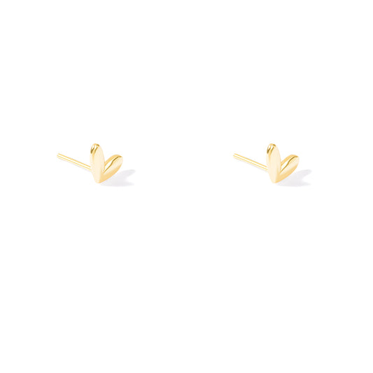 3D Heart Stud Earring
