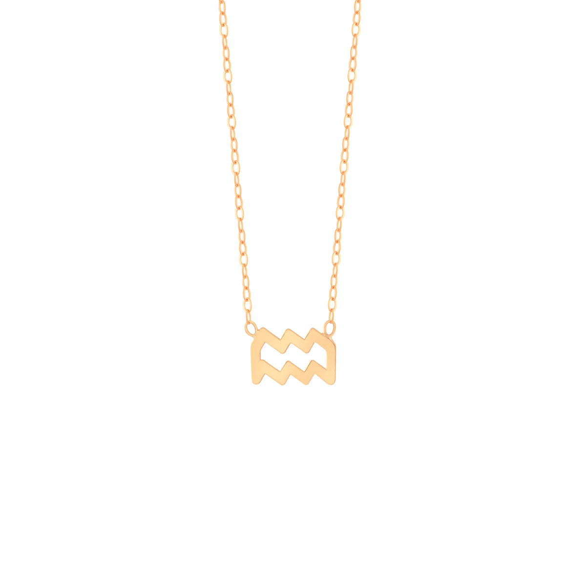 Aquarius Zodiac Sign Necklace