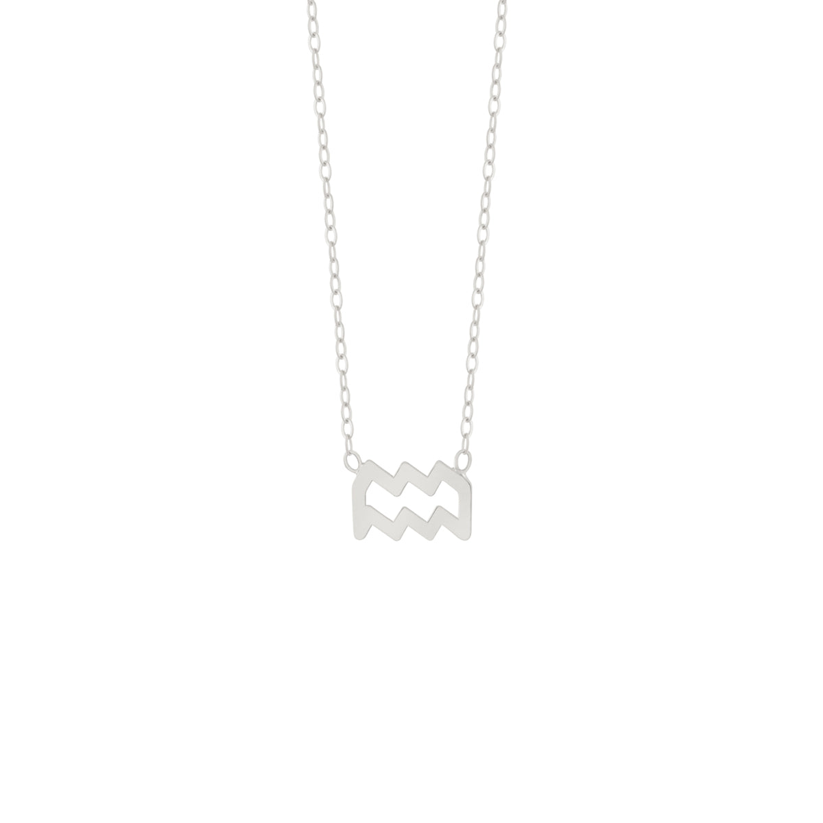 Aquarius Zodiac Sign Necklace