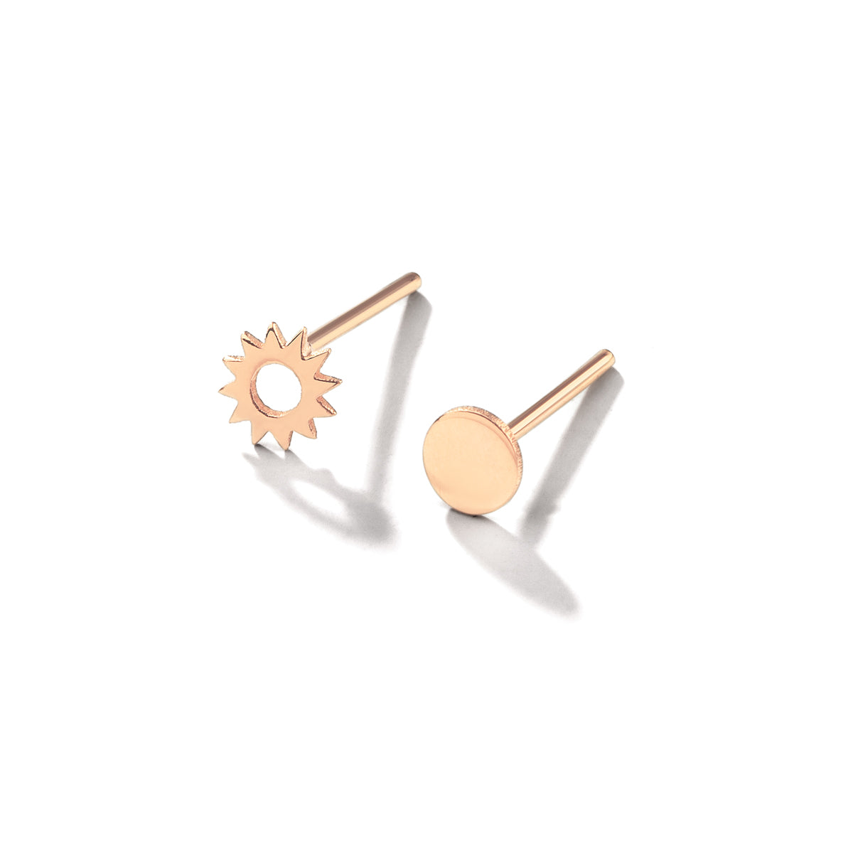 Moon & Sun Stud Earrings