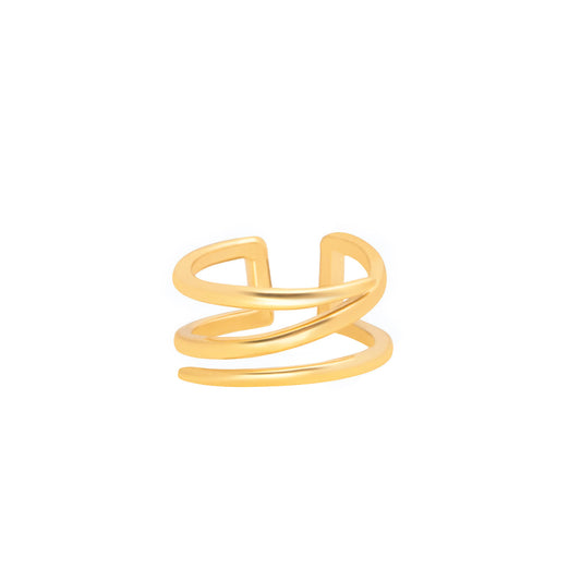 Cross Line Ring